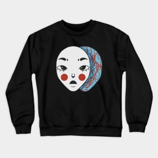 Overthinking Japanese Face Crewneck Sweatshirt